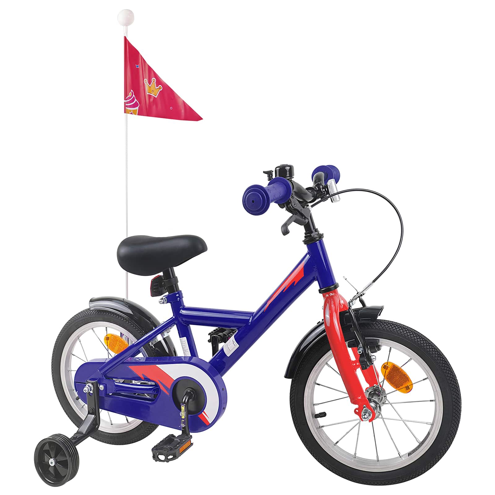 Kinderfahrrad 12 Zoll für 2-4 Jahre alt Dunkelblau