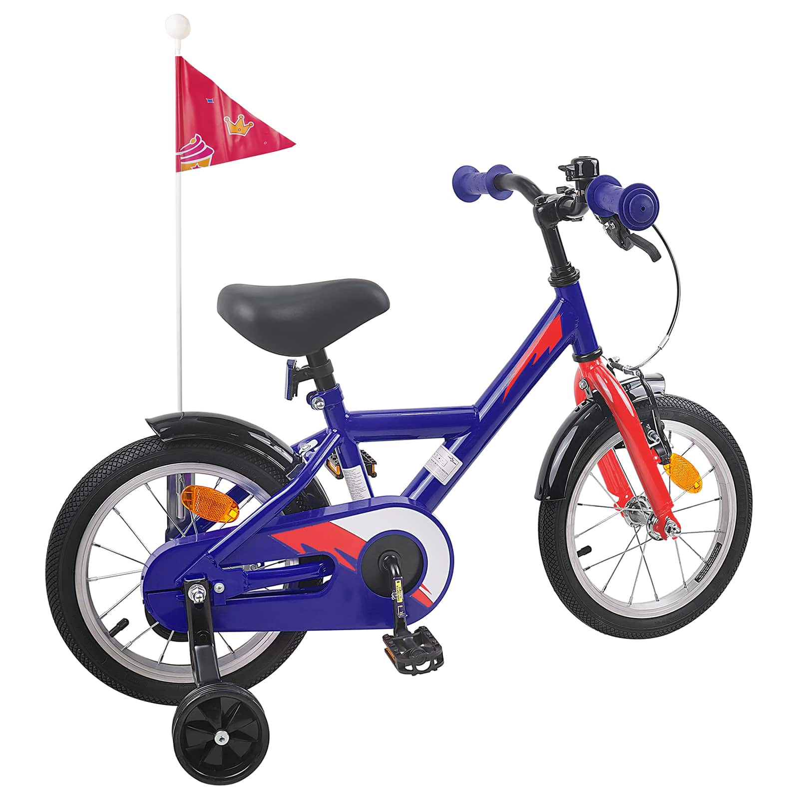 Kinderfahrrad 12 Zoll für 2-4 Jahre alt Dunkelblau
