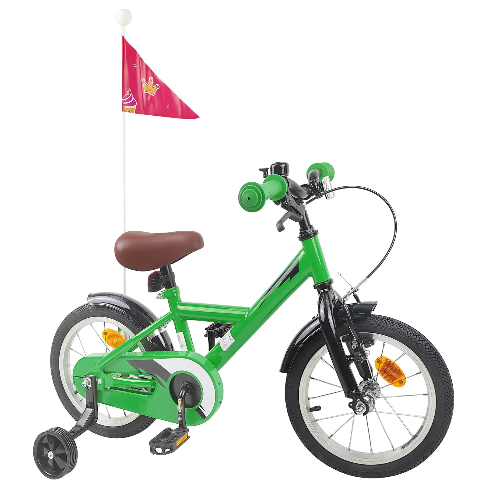 Kinderfahrrad 16 Zoll für 4-6 Jahre alt Grün