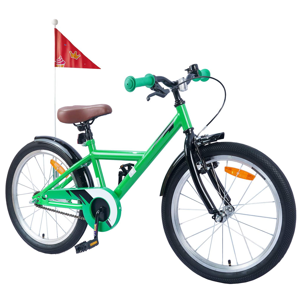 Kinderfahrrad 18 Zoll für 5-7 Jahre alt Grün