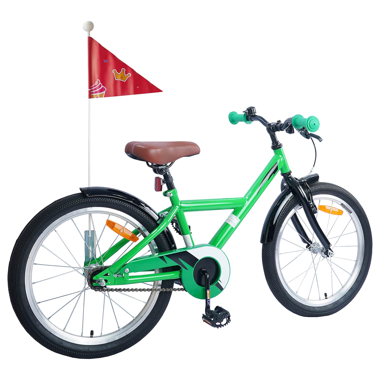 Kinderfahrrad 20 Zoll für 6-11 Jahre alt Grün