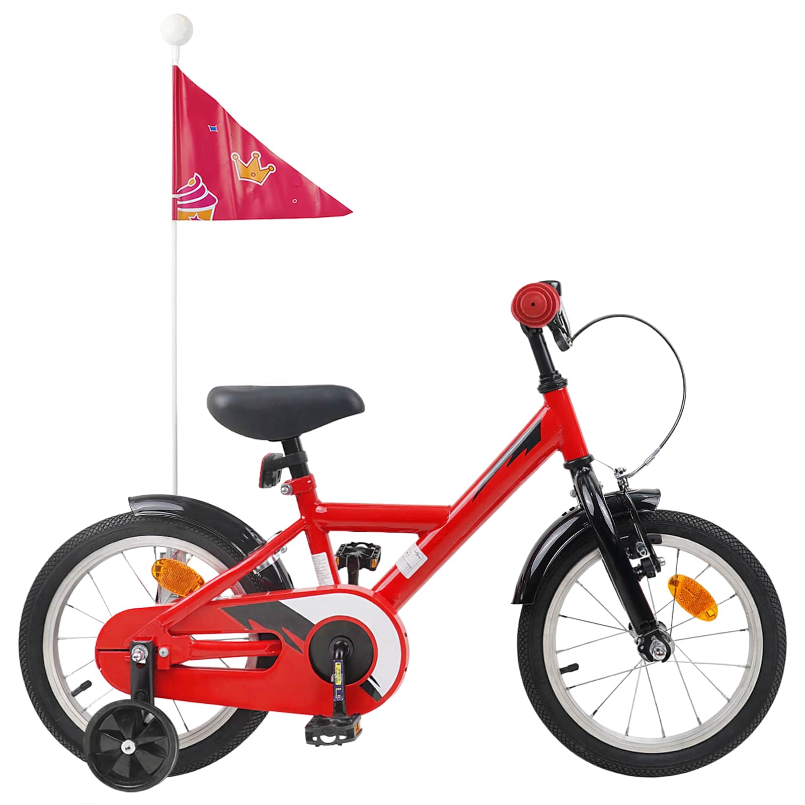 Kinderfahrrad 12 Zoll für 2-4 Jahre alt Rot