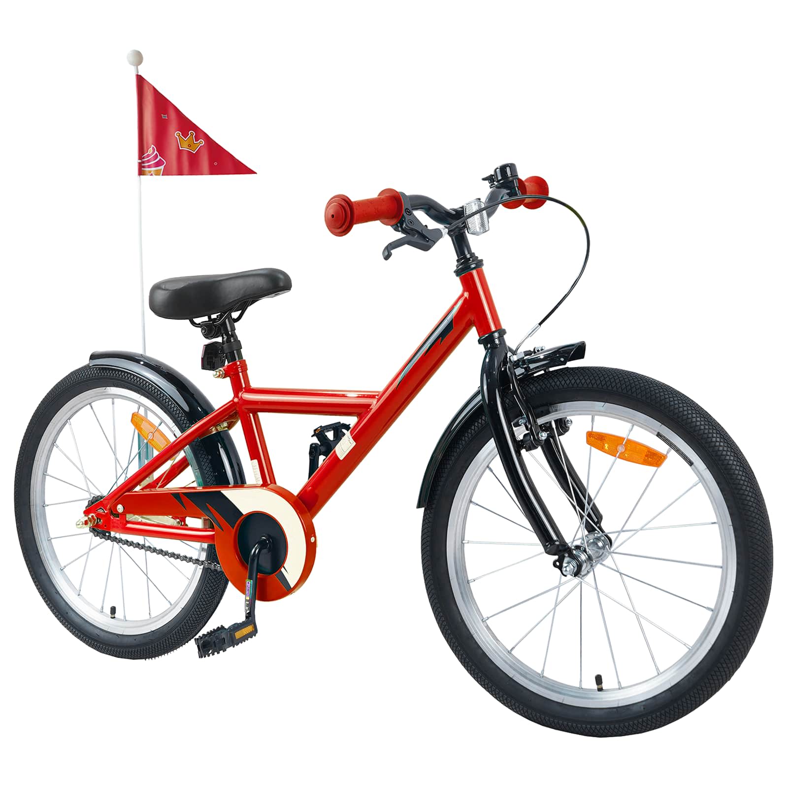 Kinderfahrrad 18 Zoll für 5-7 Jahre alt Rot