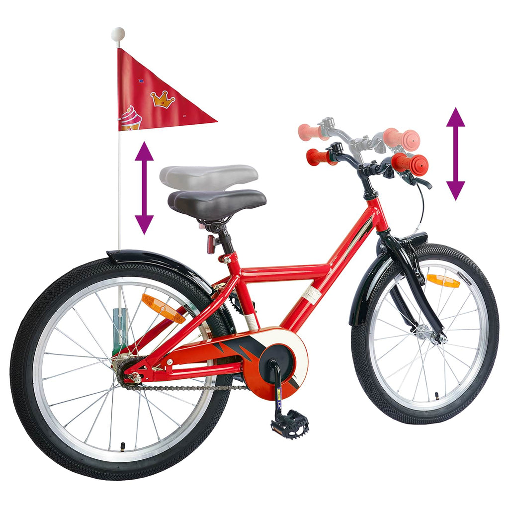 Kinderfahrrad 18 Zoll für 5-7 Jahre alt Rot