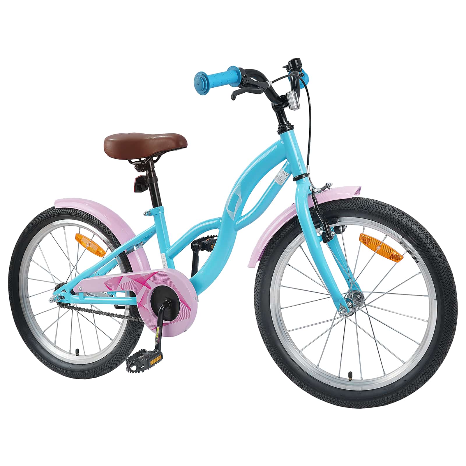 Kinderfahrrad 18 Zoll für 5-7 Jahre alt Himmelblau
