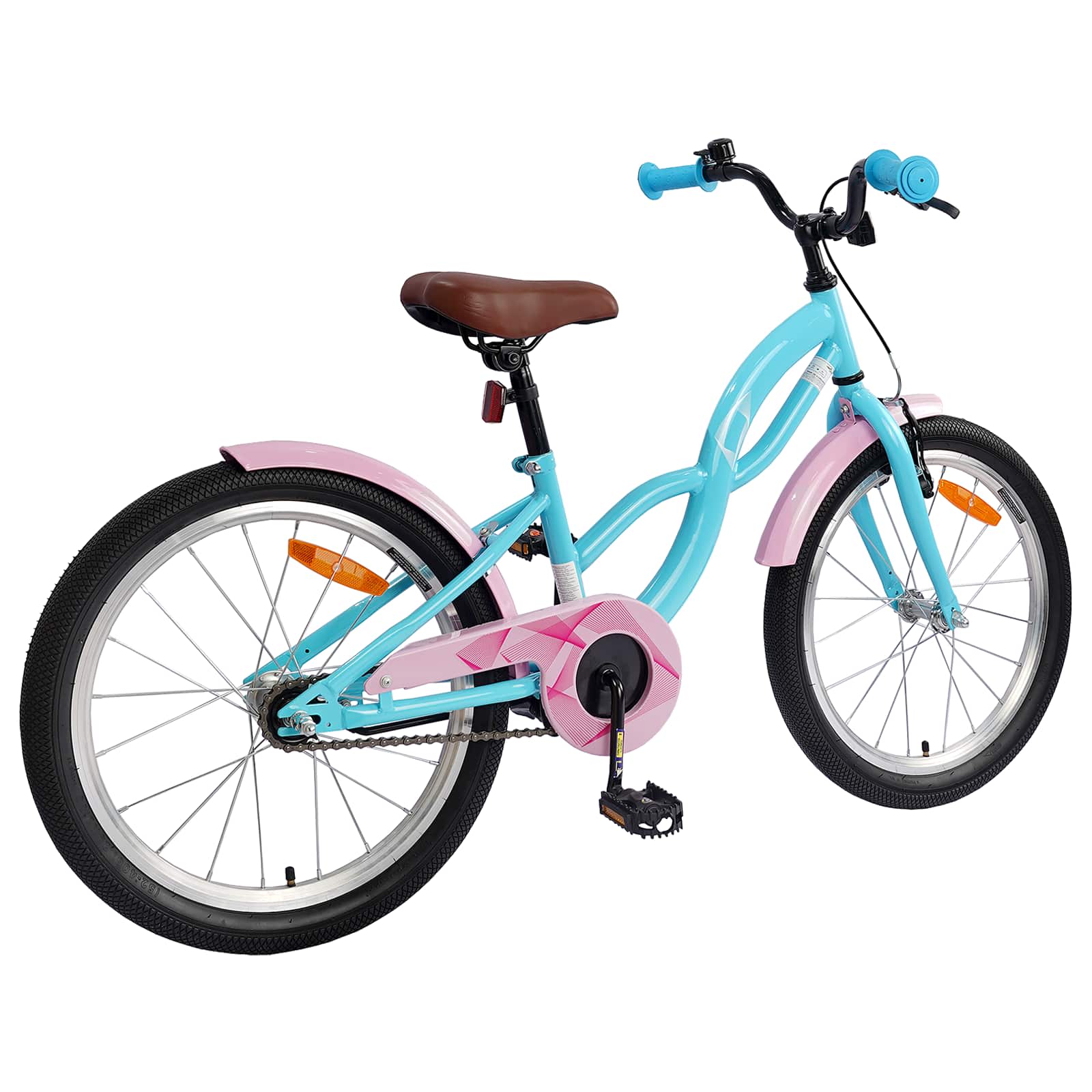 Kinderfahrrad 20 Zoll für 6-11 Jahre alt Himmelblau