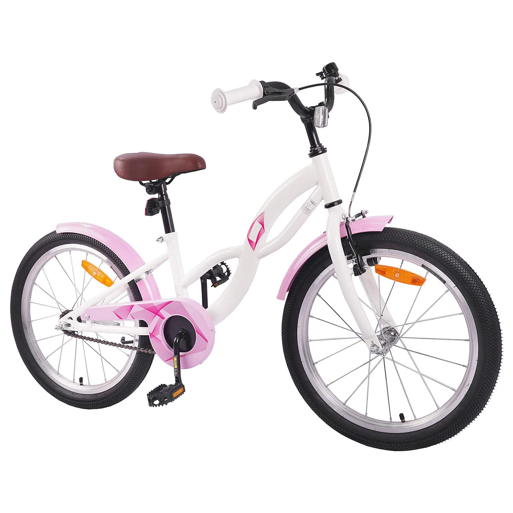 Kinderfahrrad 18 Zoll für 5-7 Jahre alt Weiß