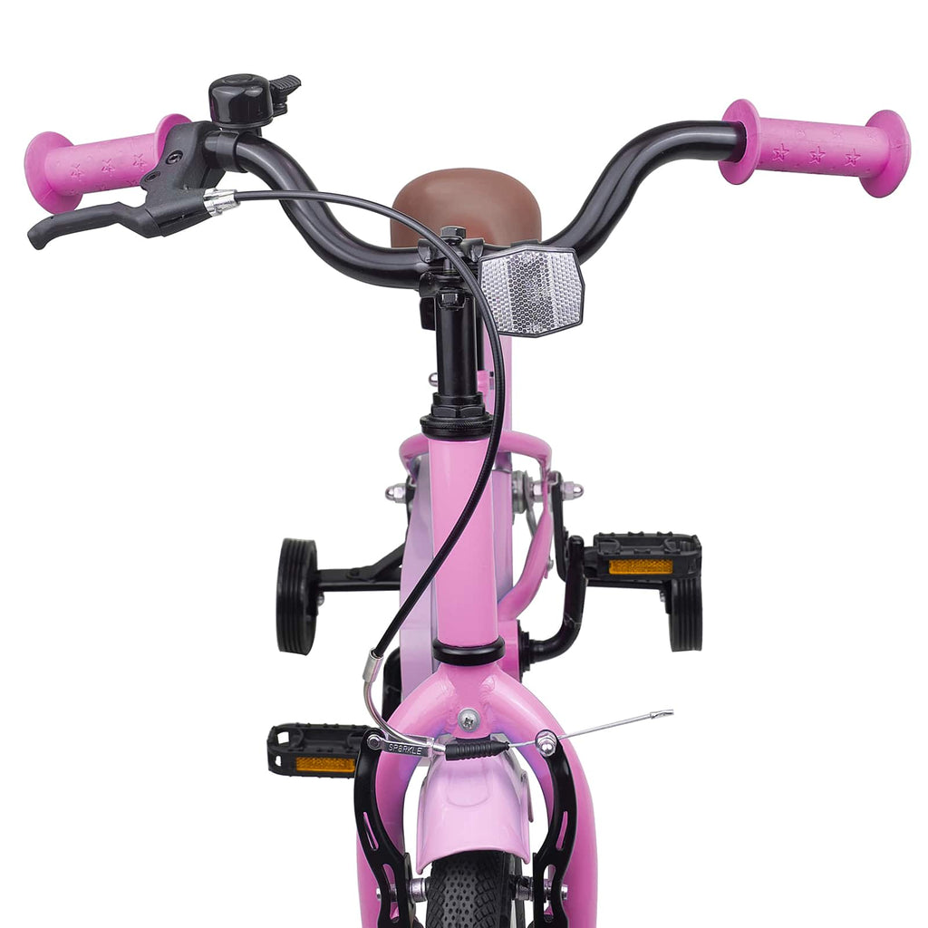 Kinderfahrrad 14 Zoll für 3-5 Jahre alt Hellrosa