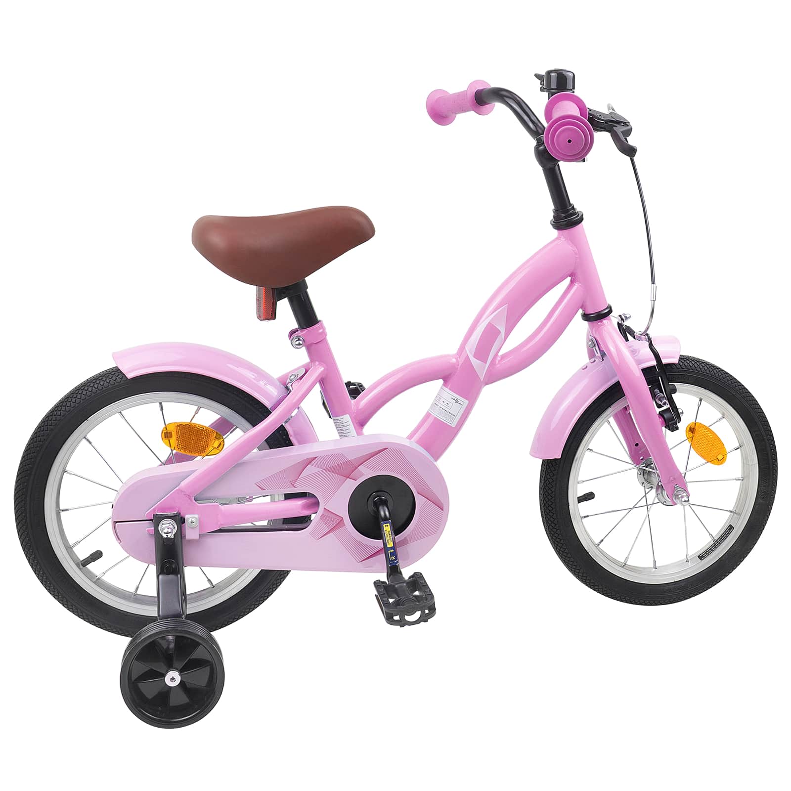 Kinderfahrrad 16 Zoll für 4-6 Jahre alt Hellrosa