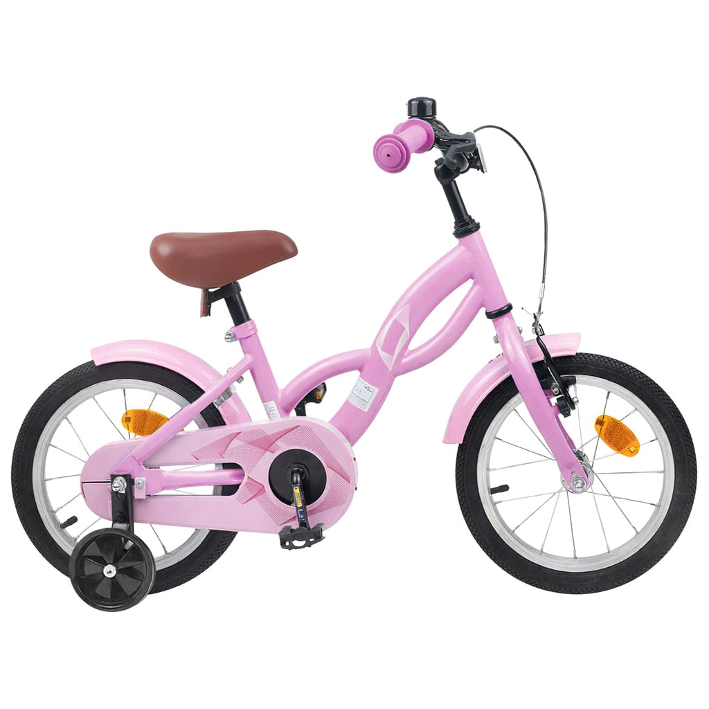Kinderfahrrad 16 Zoll für 4-6 Jahre alt Hellrosa