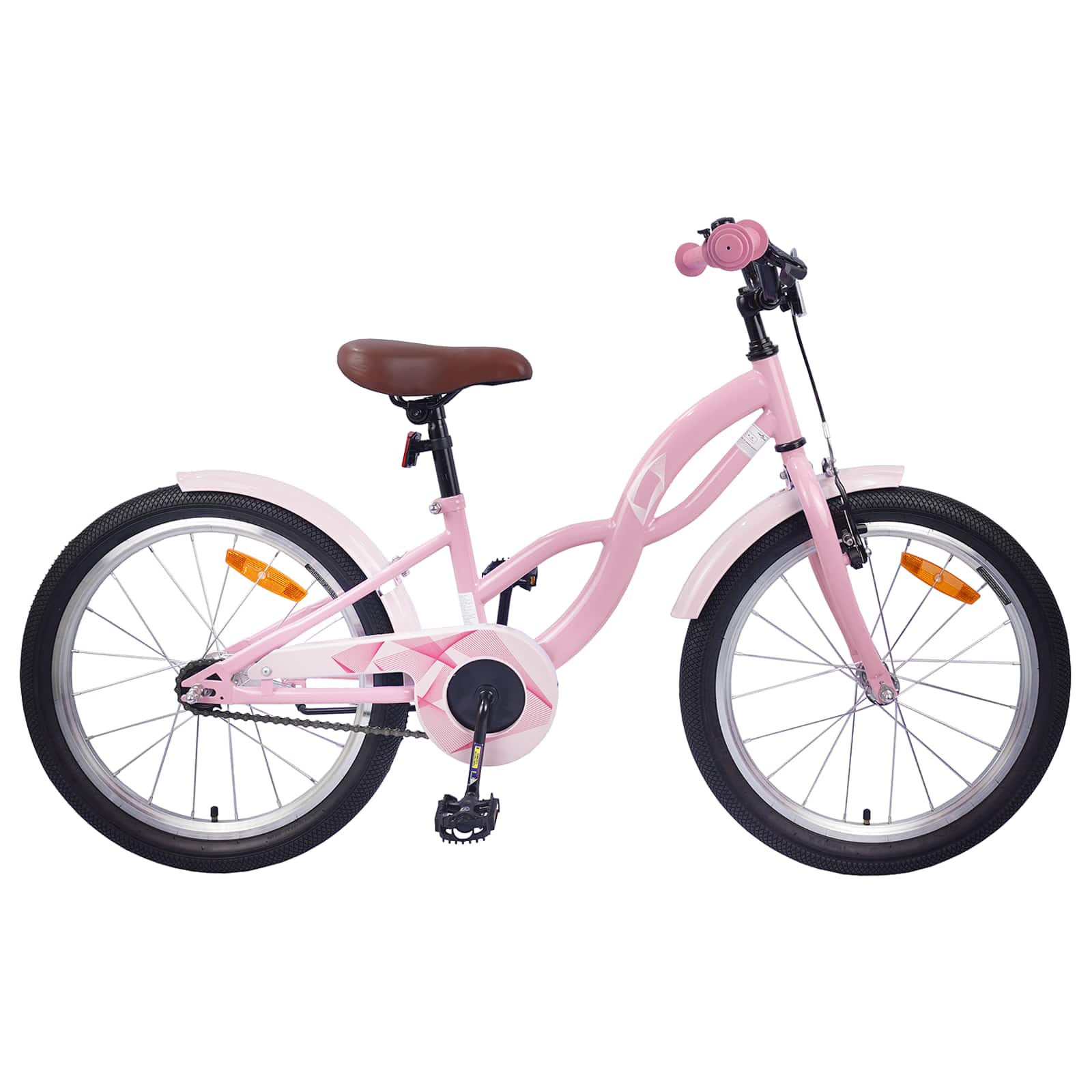 Kinderfahrrad 18 Zoll für 5-7 Jahre alt Hellrosa