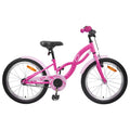Kinderfahrrad 18 Zoll für 5-7 Jahre alt Dunkelrosa