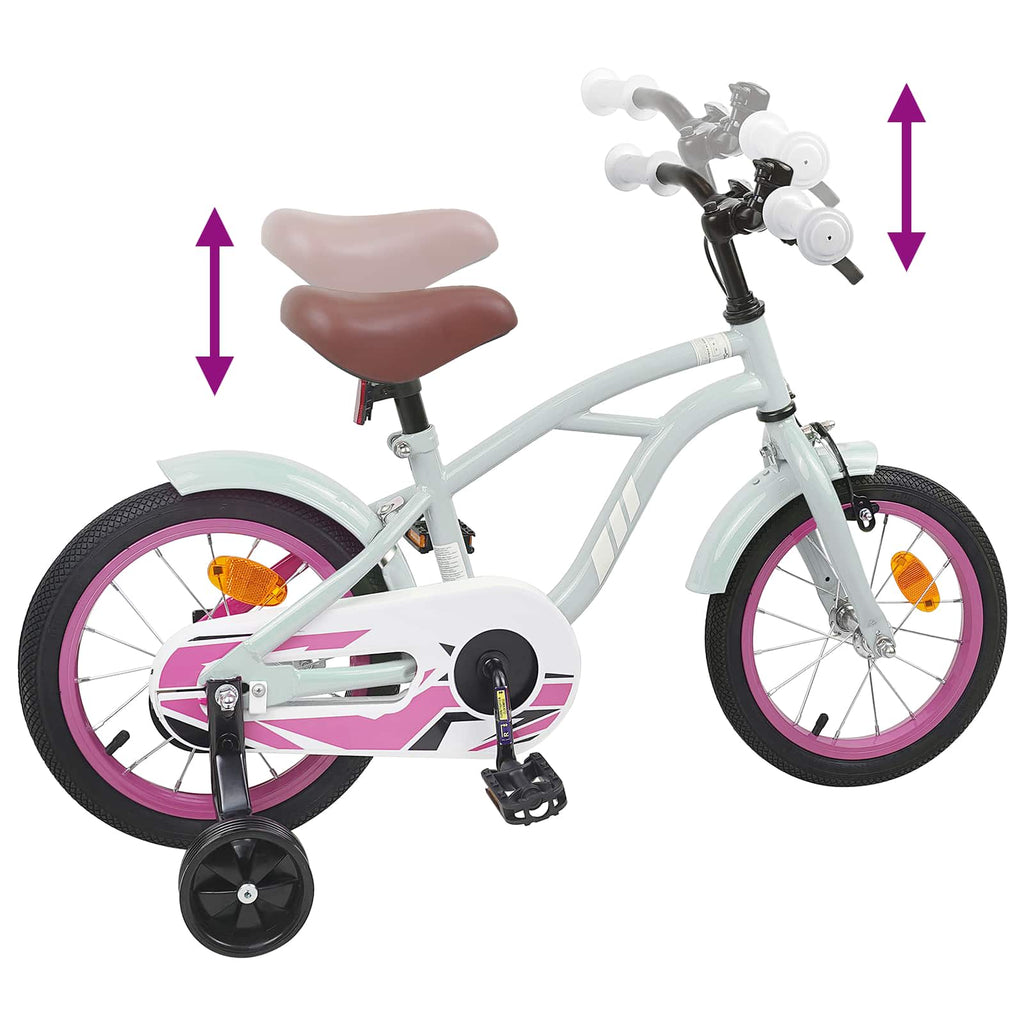 Kinderfahrrad 12 Zoll für 2-4 Jahre alt Hellgrün