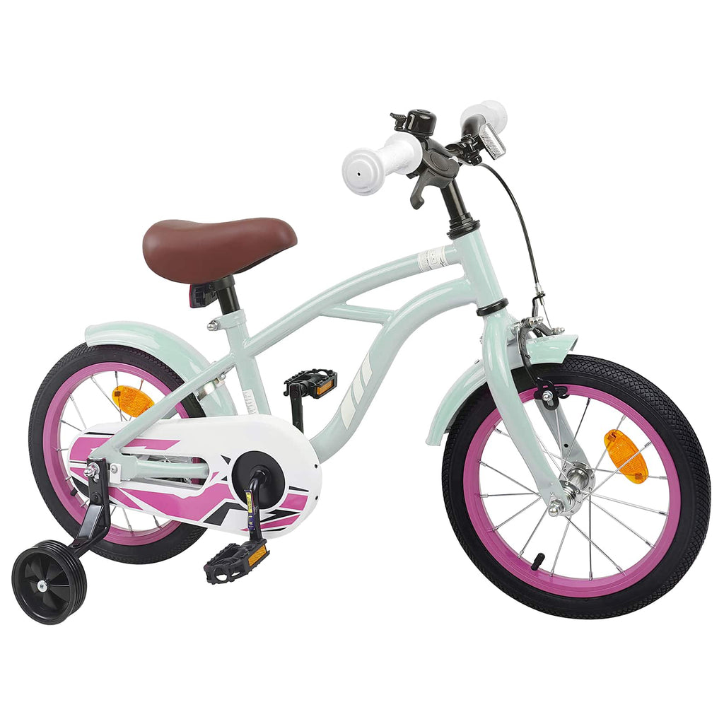 Kinderfahrrad 16 Zoll für 4-6 Jahre alt Hellgrün