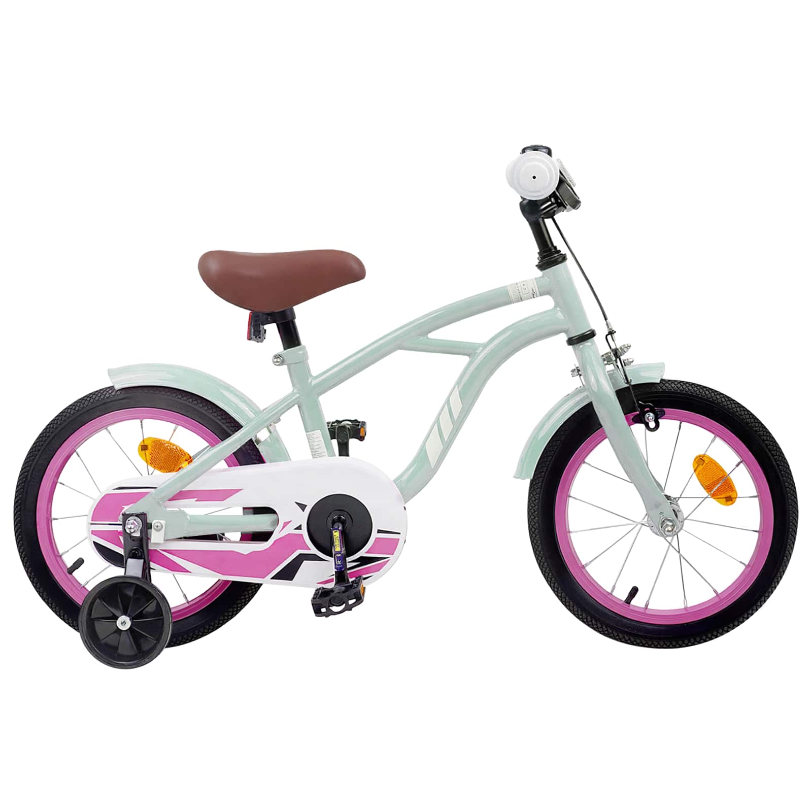 Kinderfahrrad 16 Zoll für 4-6 Jahre alt Hellgrün