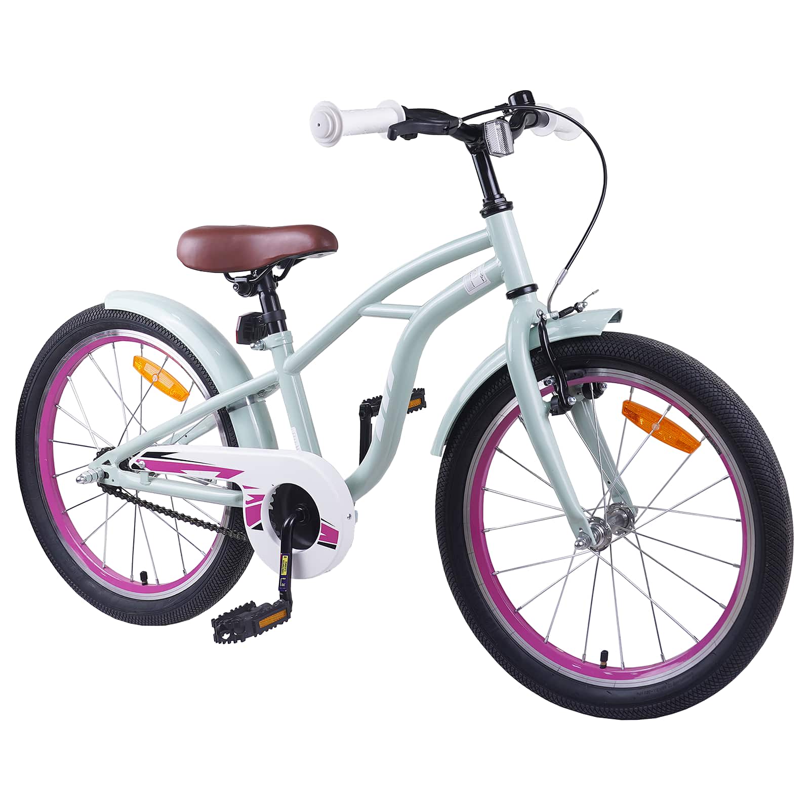 Kinderfahrrad 18 Zoll für 5-7 Jahre alt Hellgrün