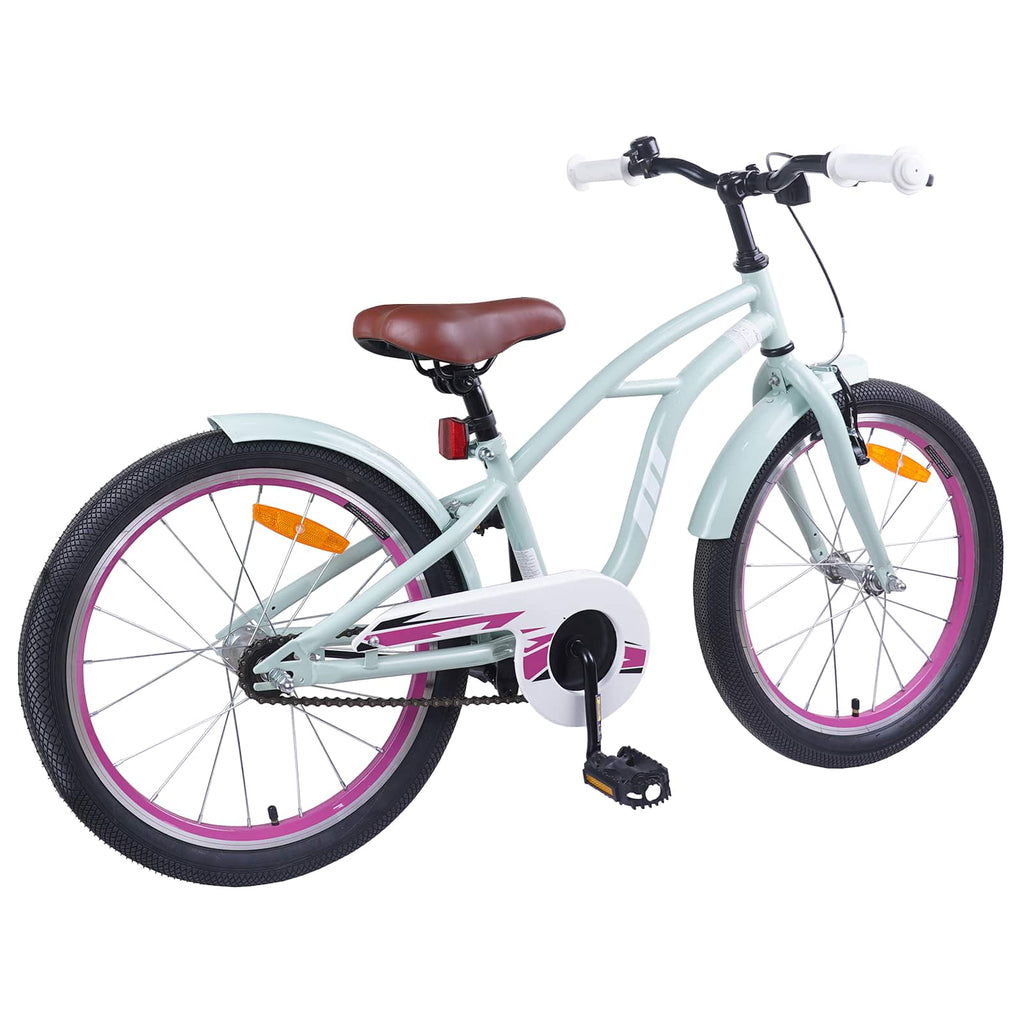 Kinderfahrrad 18 Zoll für 5-7 Jahre alt Hellgrün