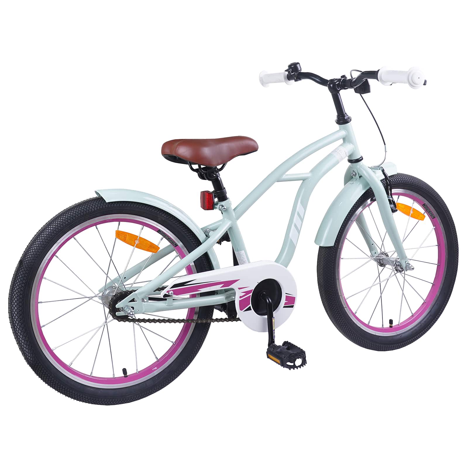 Kinderfahrrad 22 Zoll für 7-12 Jahre alt Hellgrün