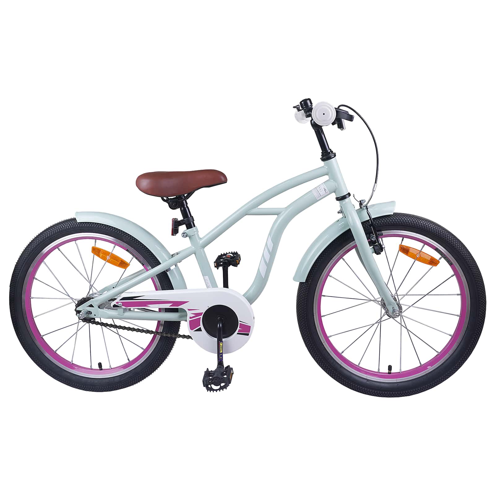 Kinderfahrrad 22 Zoll für 7-12 Jahre alt Hellgrün