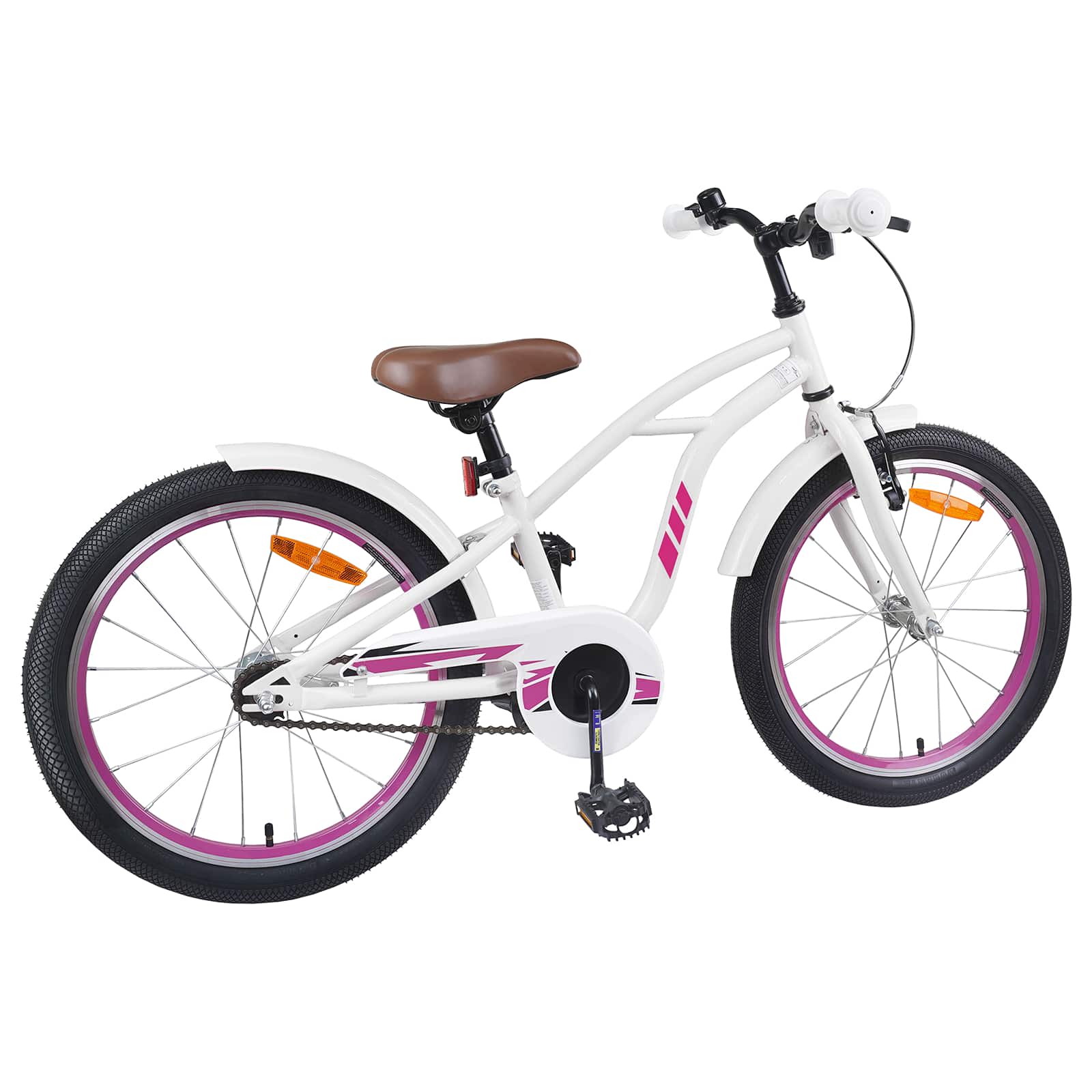 Kinderfahrrad 18 Zoll für 5-7 Jahre alt Weiß