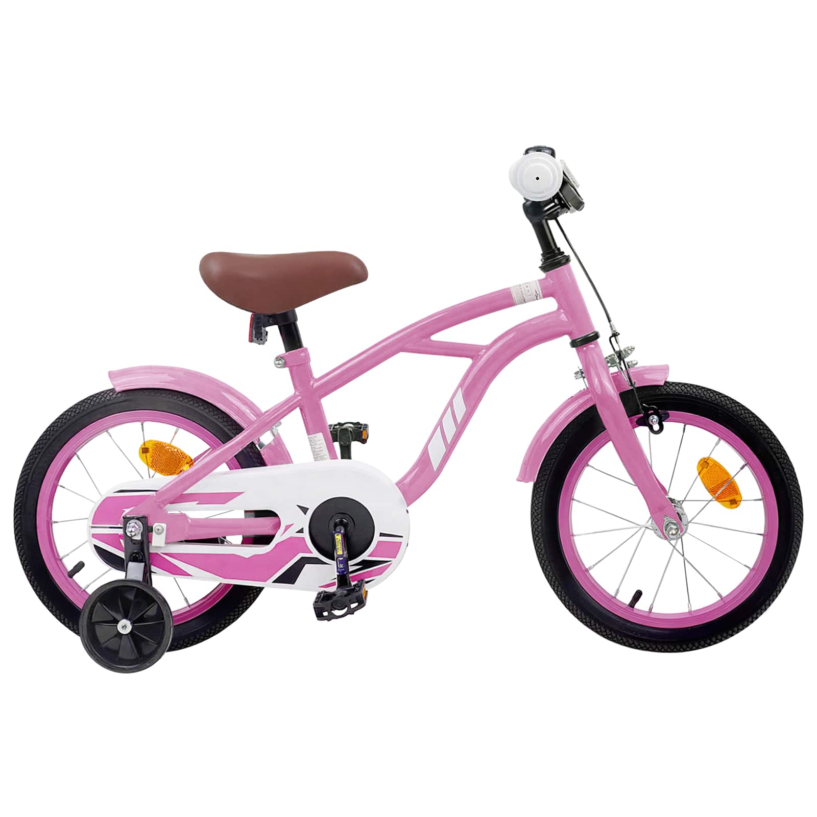 Kinderfahrrad 16 Zoll für 4-6 Jahre alt Hellrosa