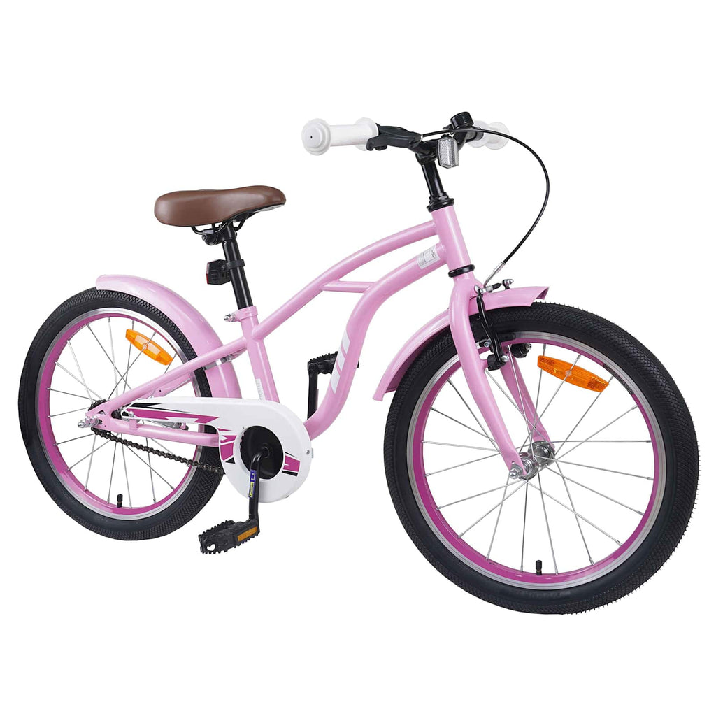 Kinderfahrrad 18 Zoll für 5-7 Jahre alt Hellrosa