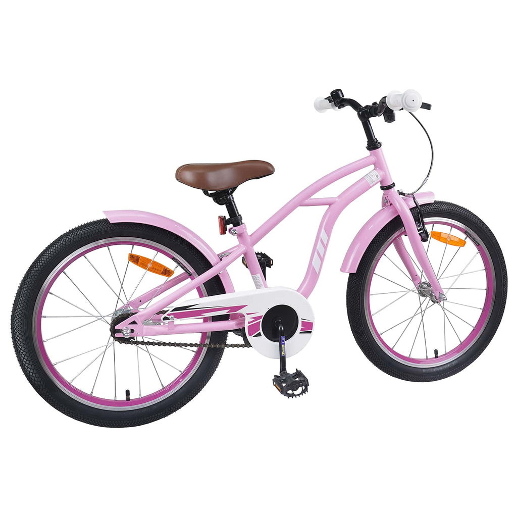 Kinderfahrrad 18 Zoll für 5-7 Jahre alt Hellrosa