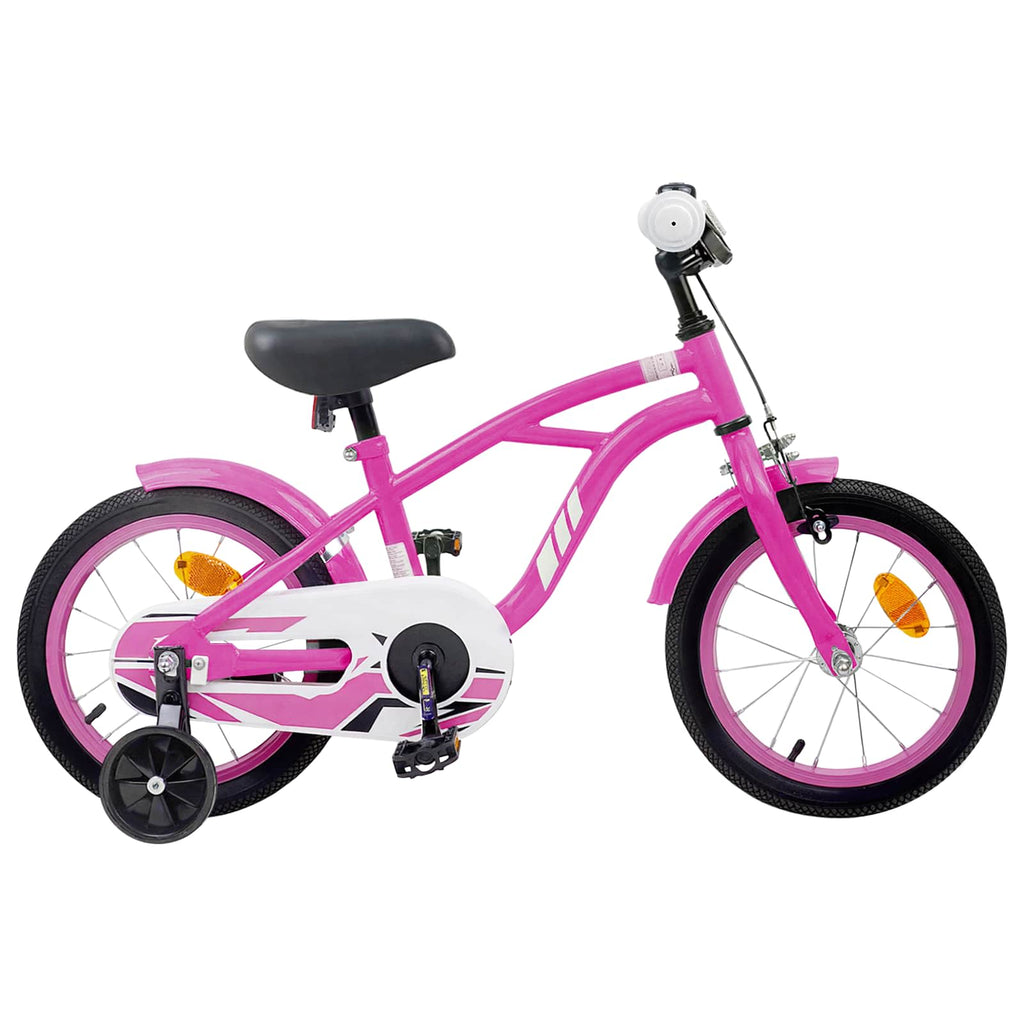 Kinderfahrrad 16 Zoll für 4-6 Jahre alt Dunkelrosa