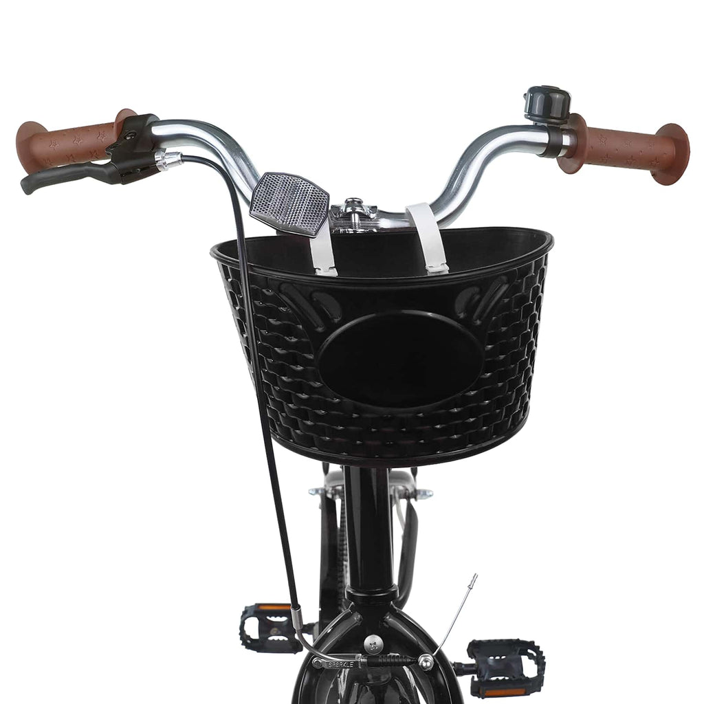 Kinderfahrrad 20 Zoll für 6-11 Jahre alt Schwarz