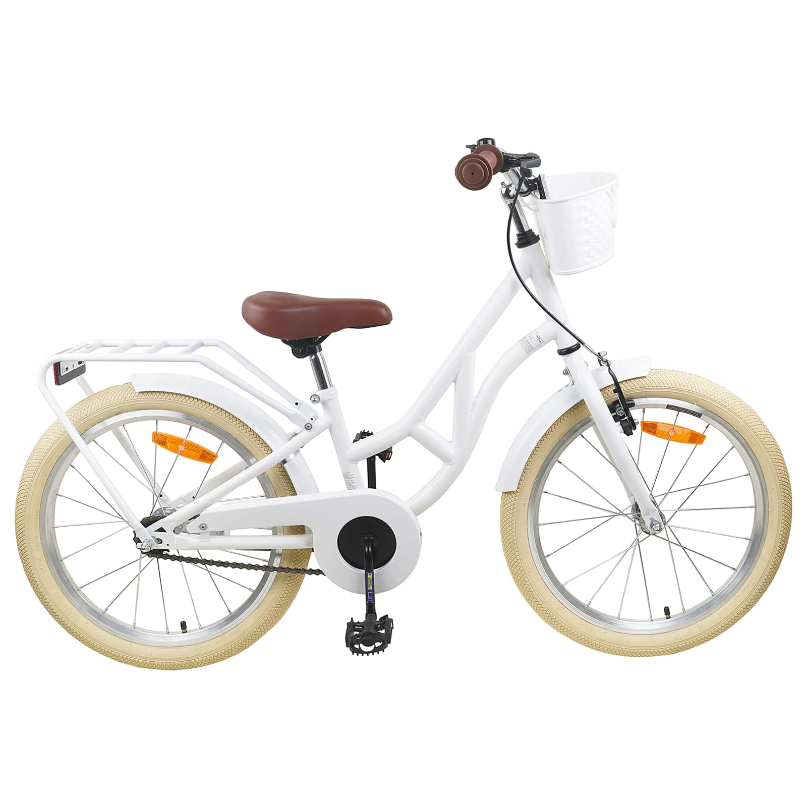 Kinderfahrrad 20 Zoll 6-11 Weiß