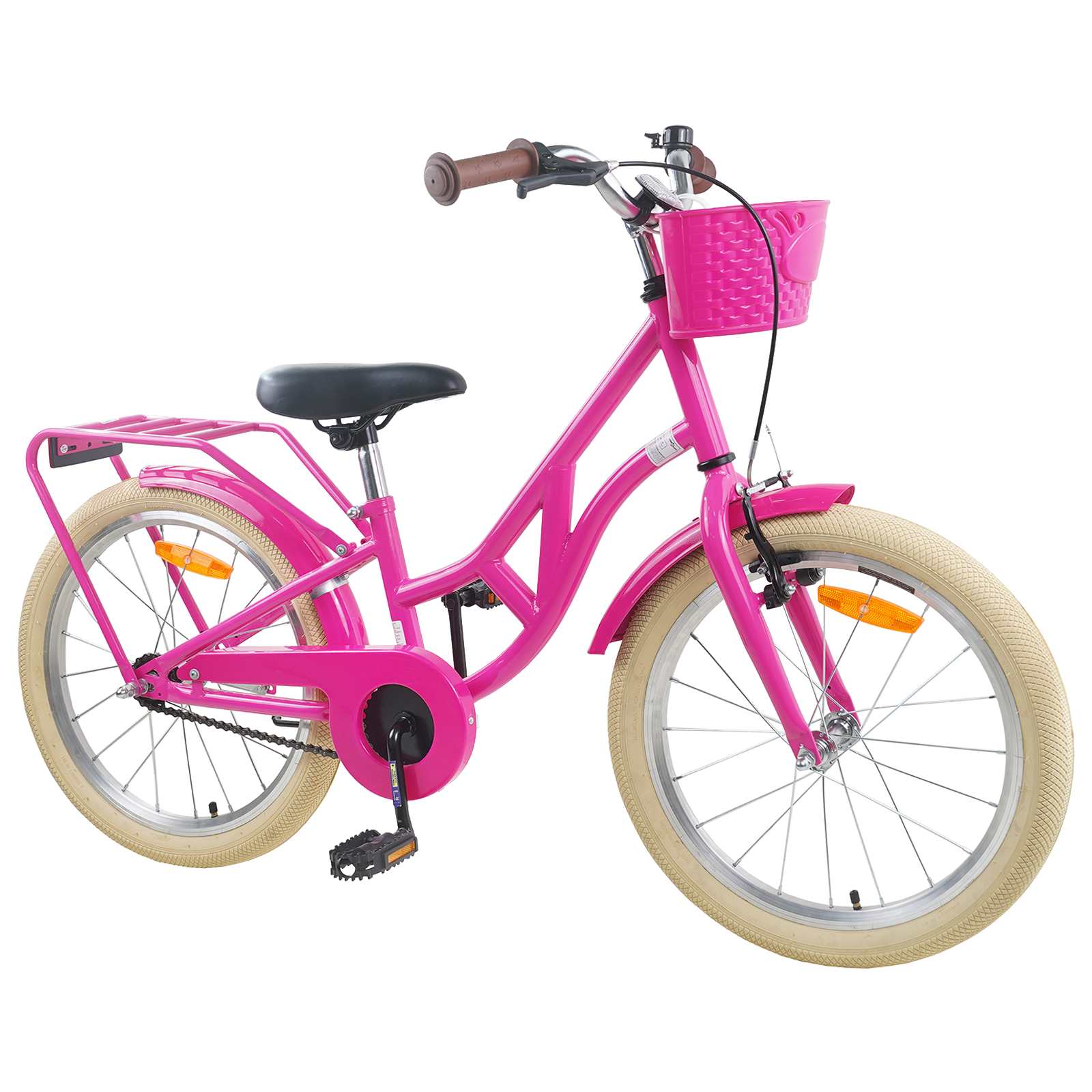 Kinderfahrrad 20 Zoll für 6-11 Jahre alt Dunkelrosa