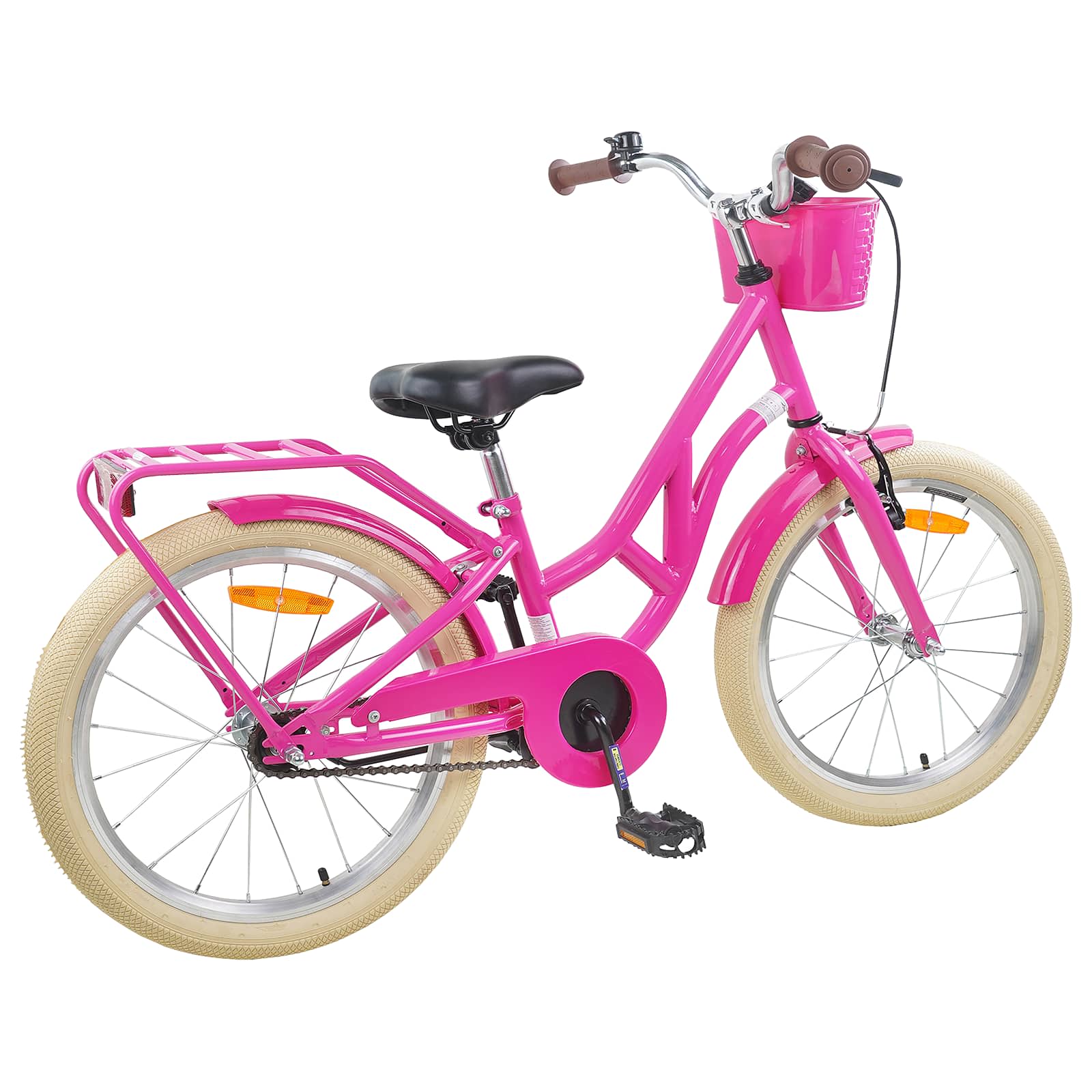 Kinderfahrrad 20 Zoll für 6-11 Jahre alt Dunkelrosa