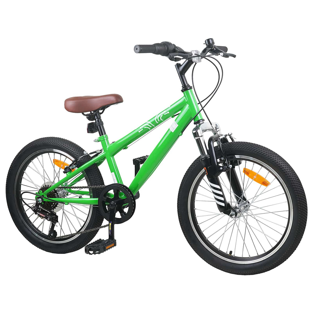Mountainbike 24 Zoll 6-Geschwindigkeit für 8-12 Jahre alt Grün