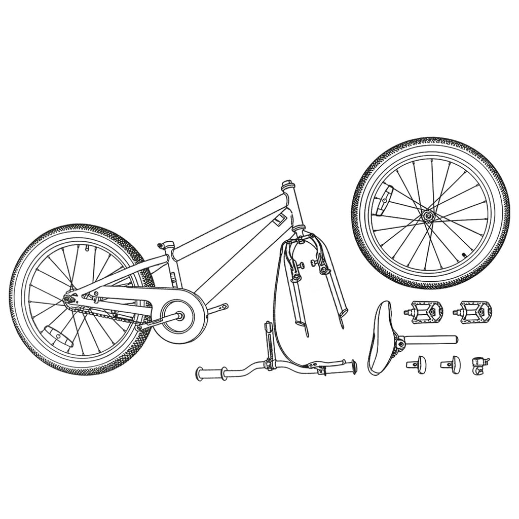 Mountainbike 24 Zoll 6-Speed für 8-12 Jahre Schwarz