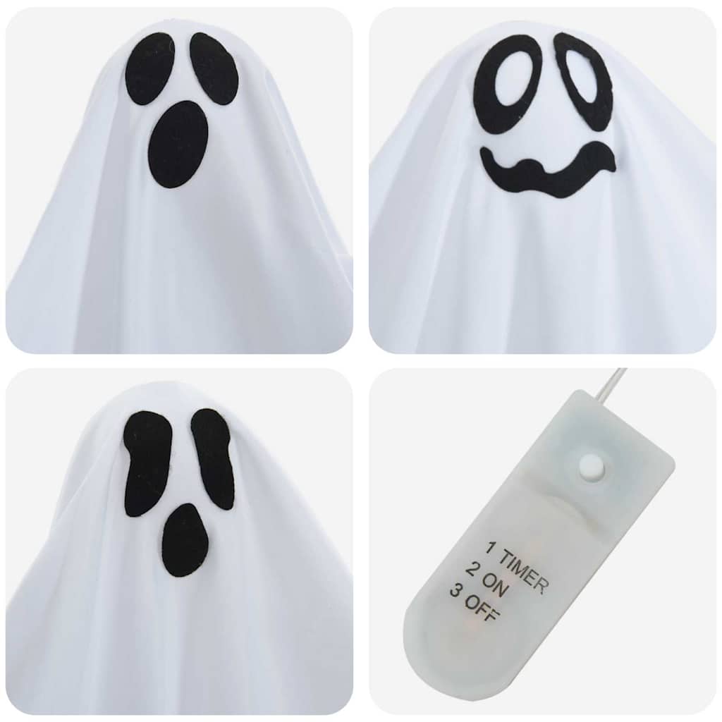 Hängender Halloween Geist 3 pcs Weiß 52 x 62 cm Polyester