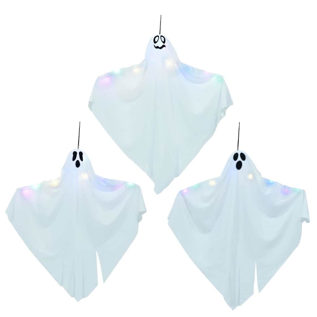 Hängender Halloween Geist 3 pcs Weiß 52 x 62 cm Polyester