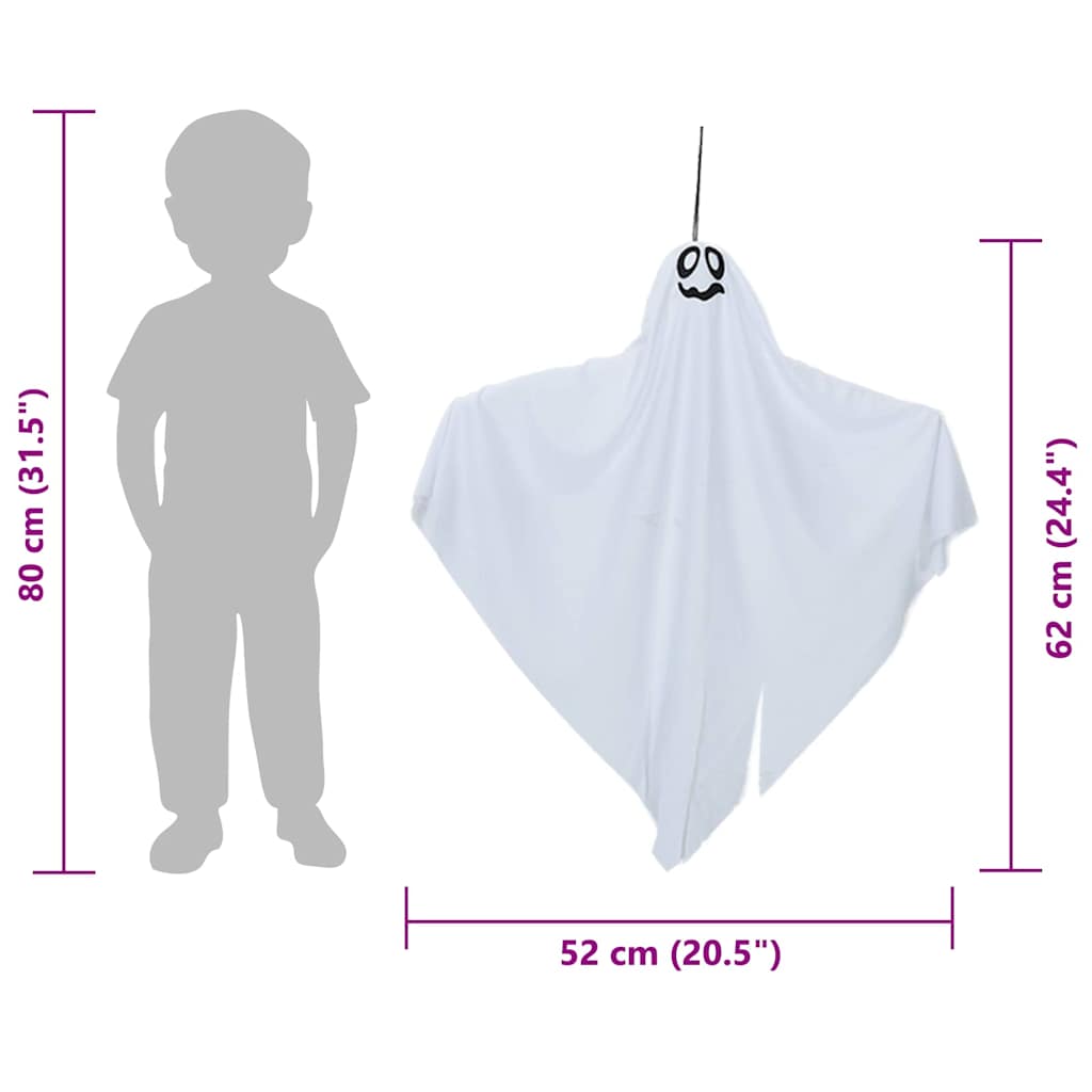 Hängender Halloween Geist 3 pcs Weiß 52 x 62 cm Polyester