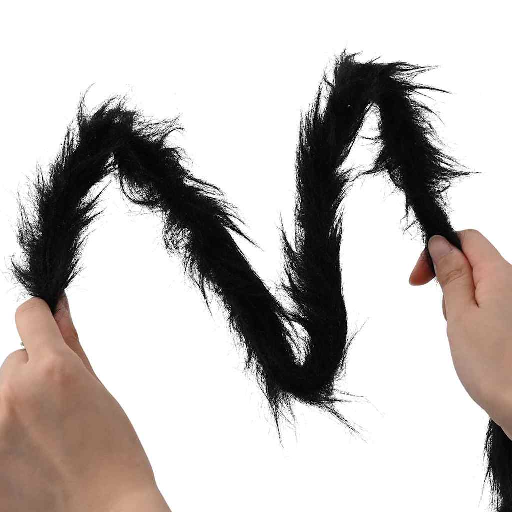 Halloween Spinnen Dekoration 3 pcs Schwarz 200 cm