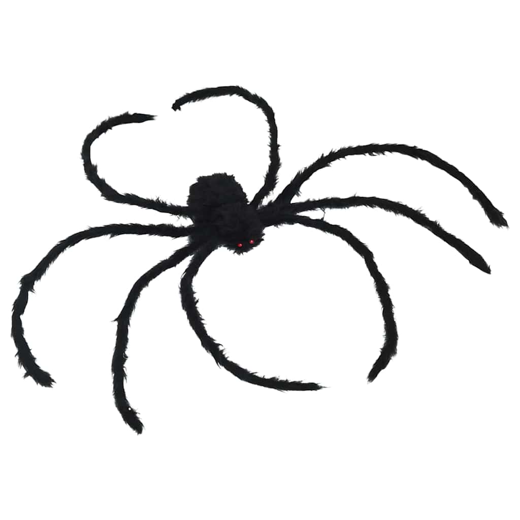 Halloween Spinnen Dekoration 3 pcs Schwarz 150 cm