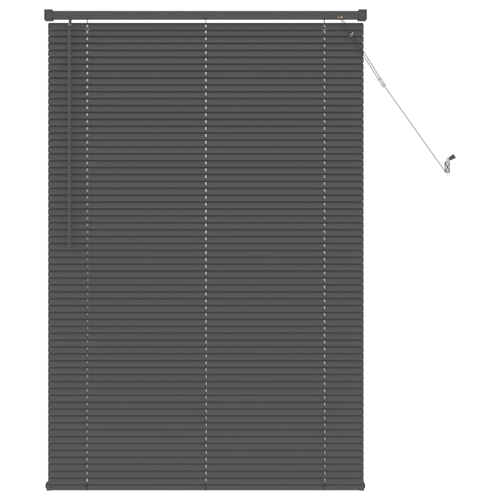 Jalousie Silber Grau 150 x 70 cm 25 mm PVC