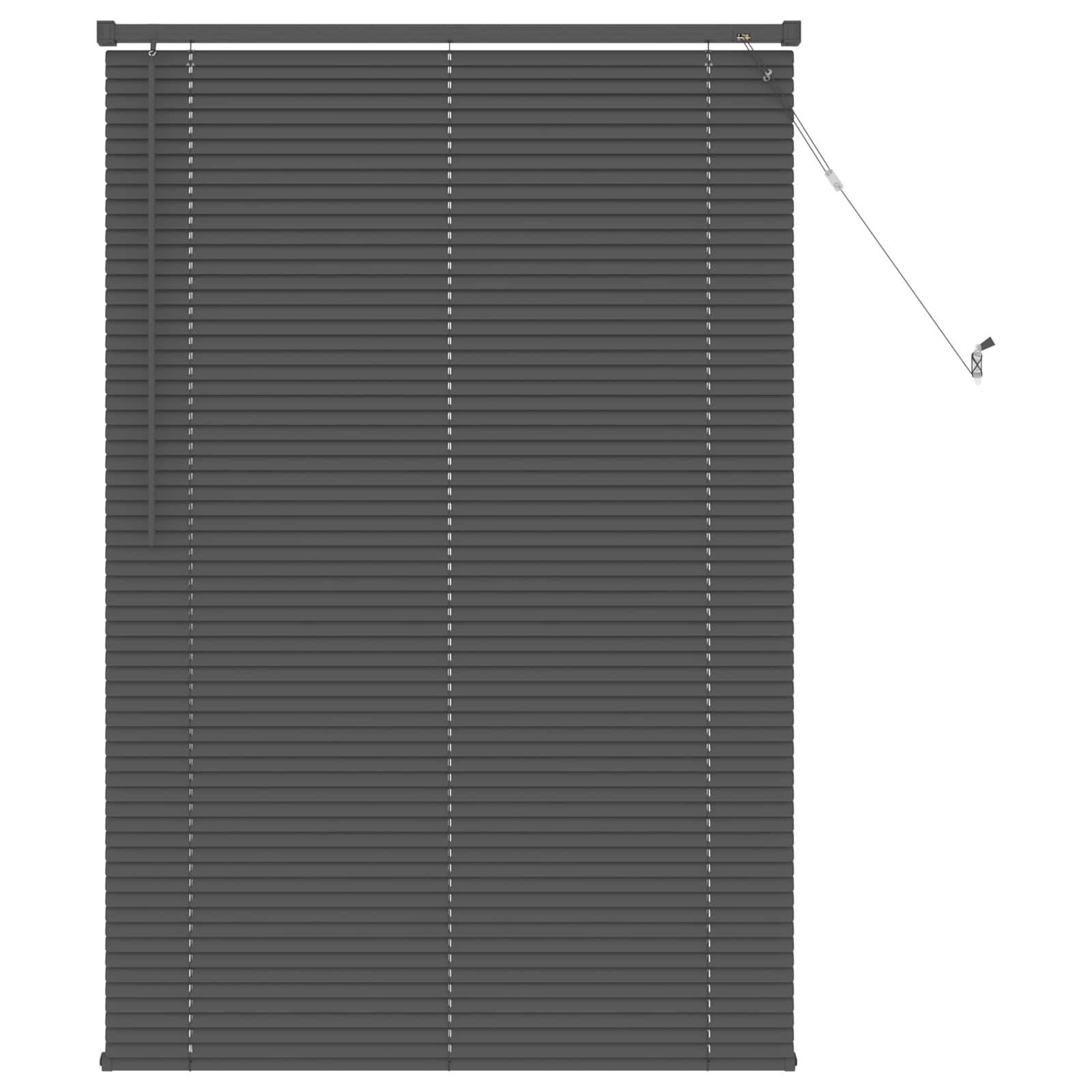 Jalousie Silber Grau 150 x 70 cm 25 mm PVC