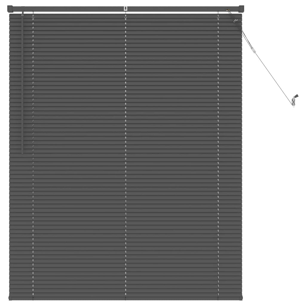 Jalousie Silber Grau 150 x 110 cm 25 mm PVC