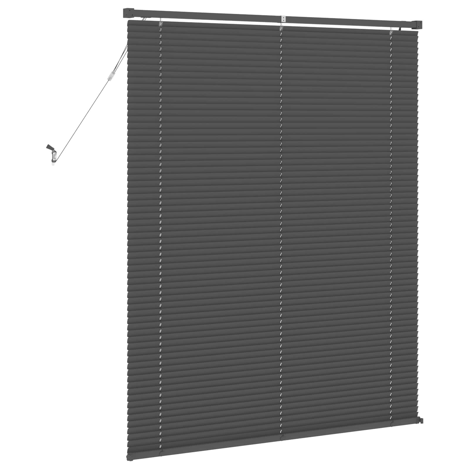 Jalousie Silber Grau 150 x 120 cm 25 mm PVC