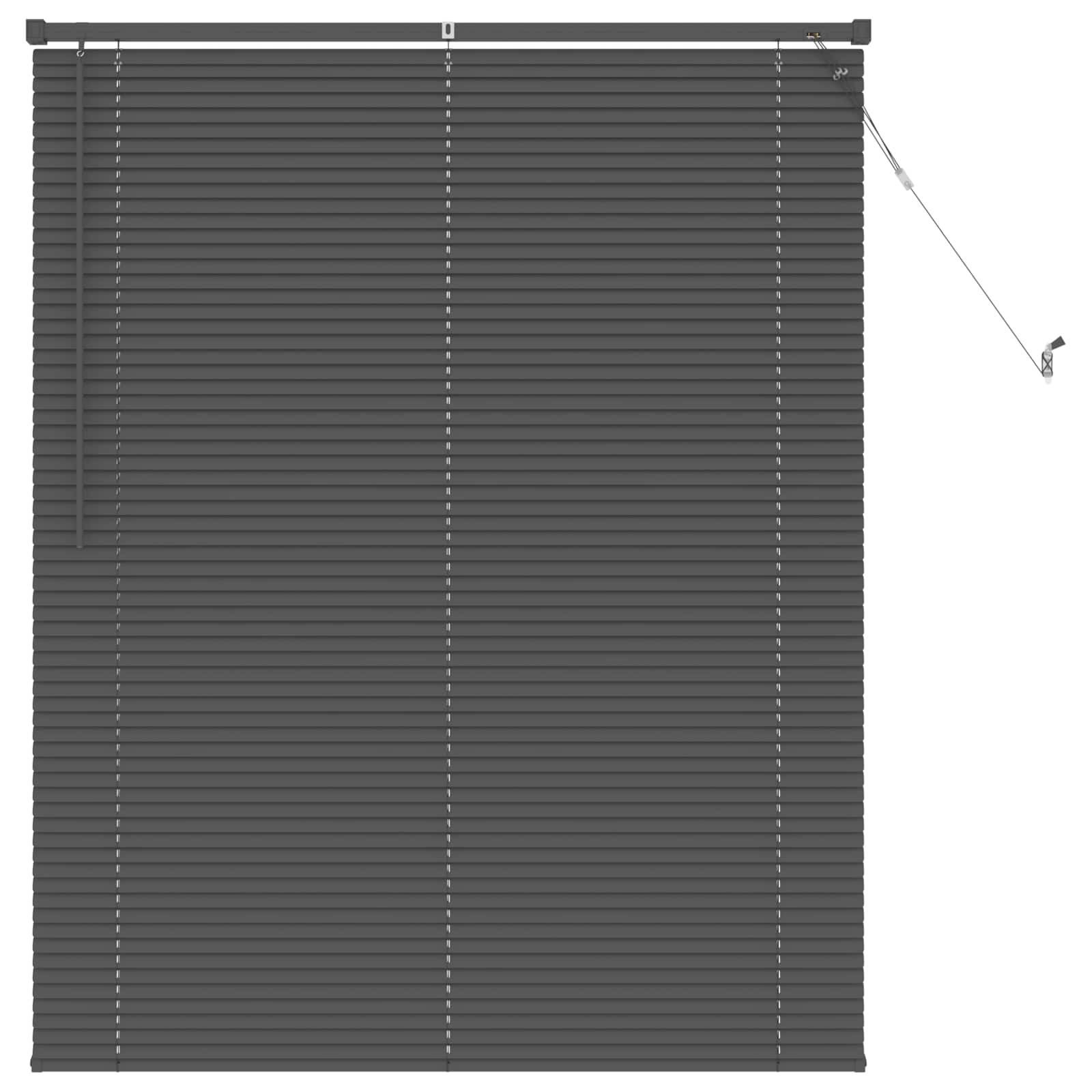 Jalousie Silber Grau 150 x 120 cm 25 mm PVC