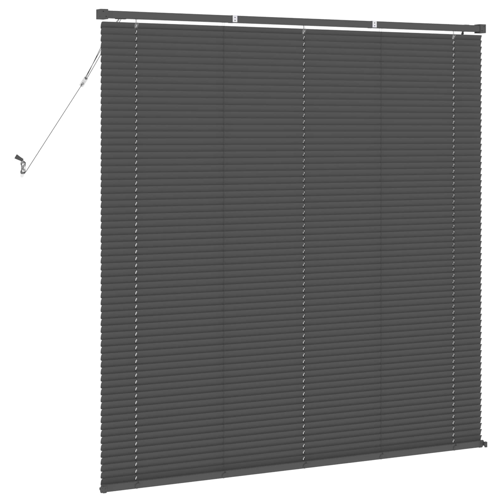 Jalousie Silber Grau 150 x 130 cm 25 mm PVC
