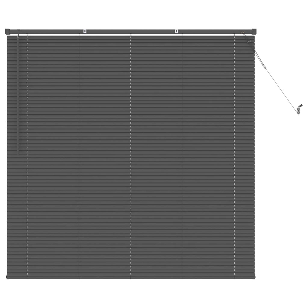 Jalousie Silber Grau 150 x 130 cm 25 mm PVC