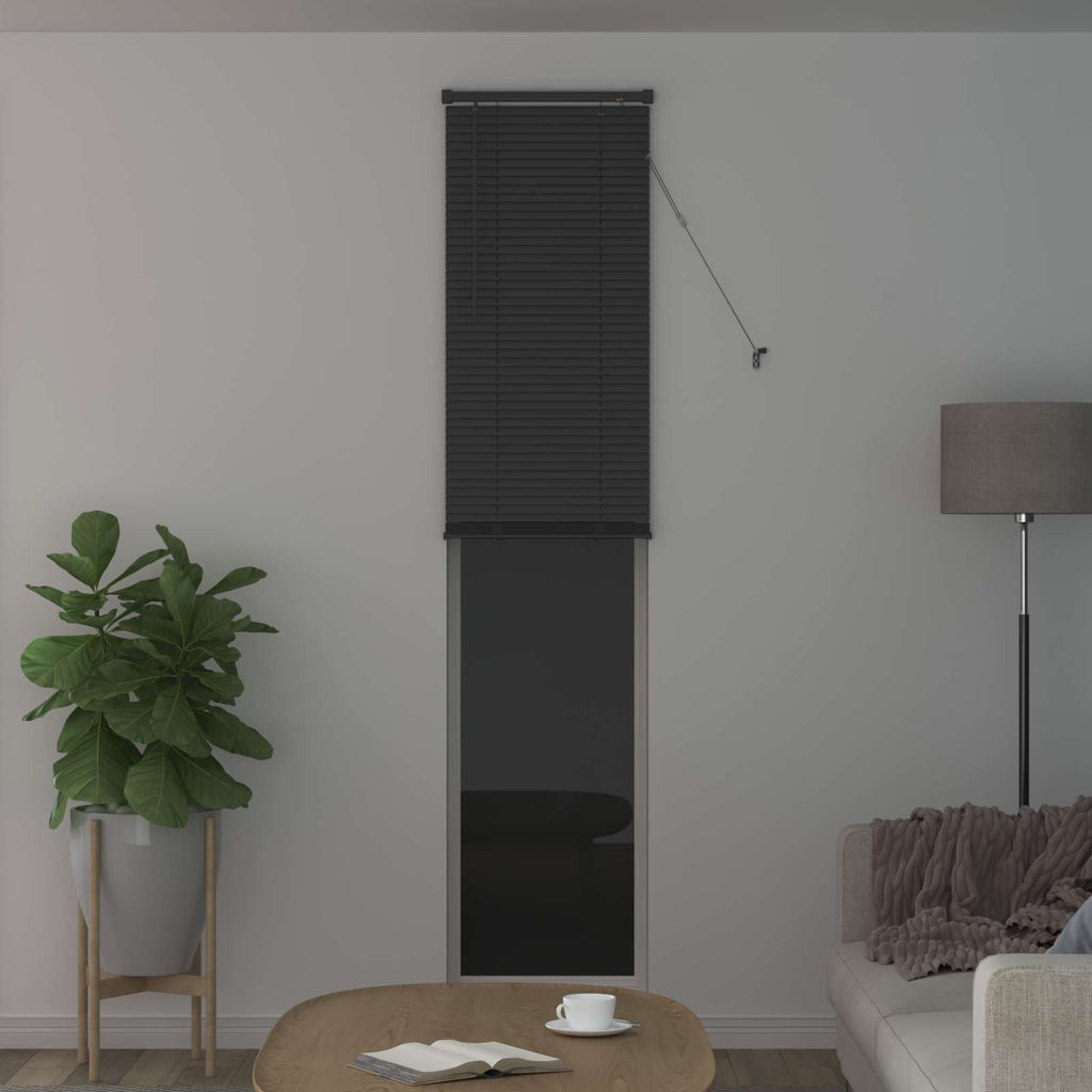 Jalousie Silber Grau 213 x 60 cm 25 mm PVC