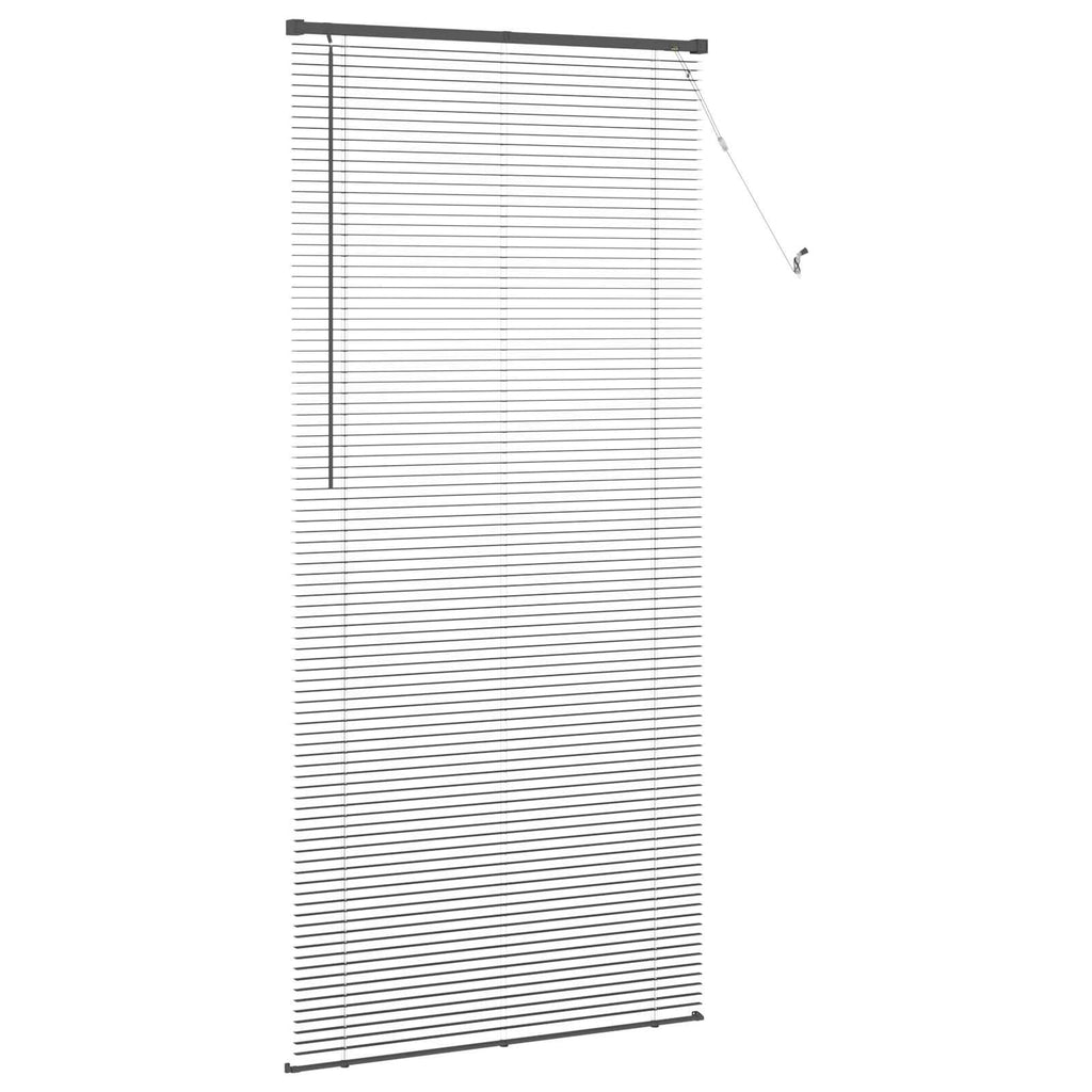 Jalousie Silber Grau 213 x 70 cm 25 mm PVC