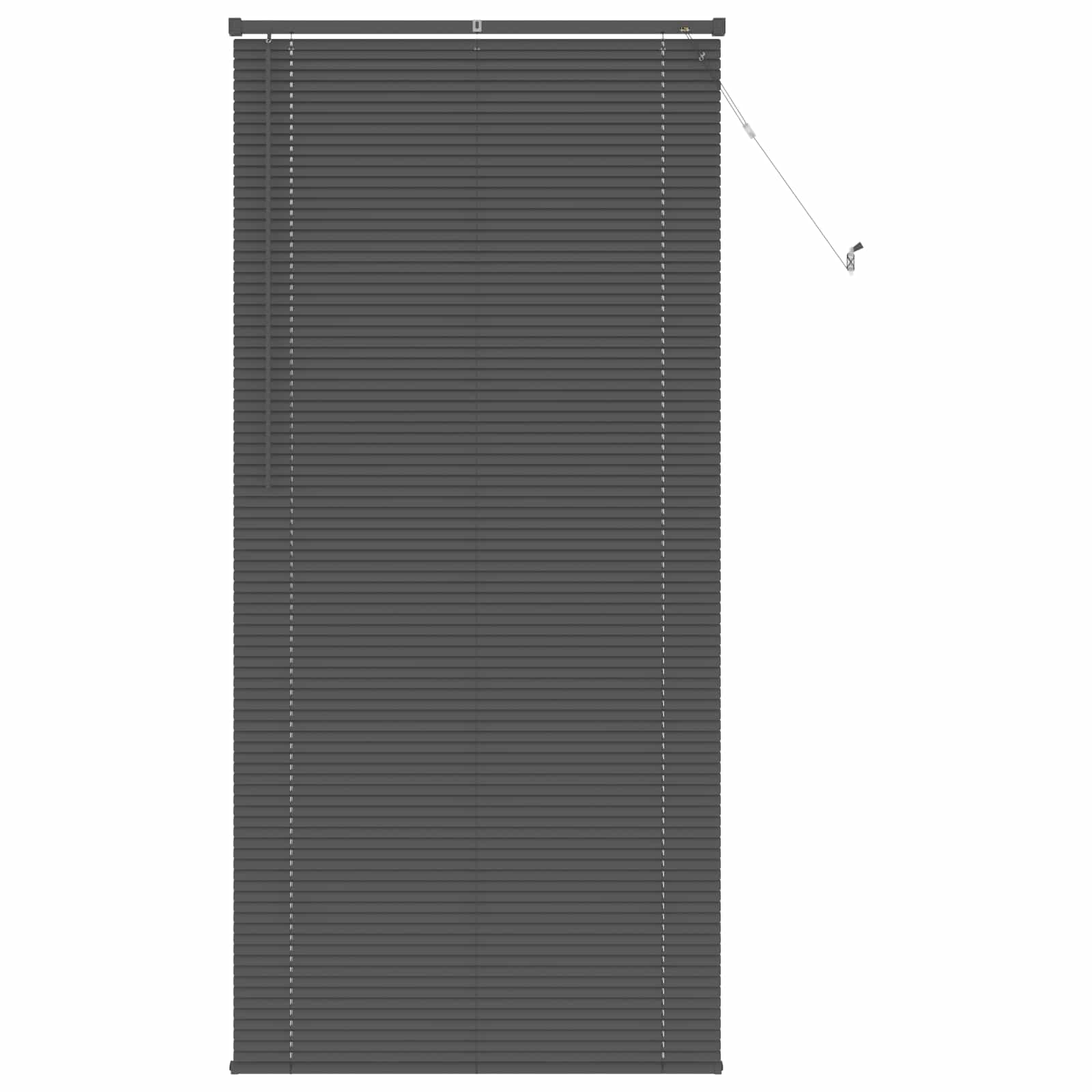 Jalousie Silber Grau 213 x 70 cm 25 mm PVC