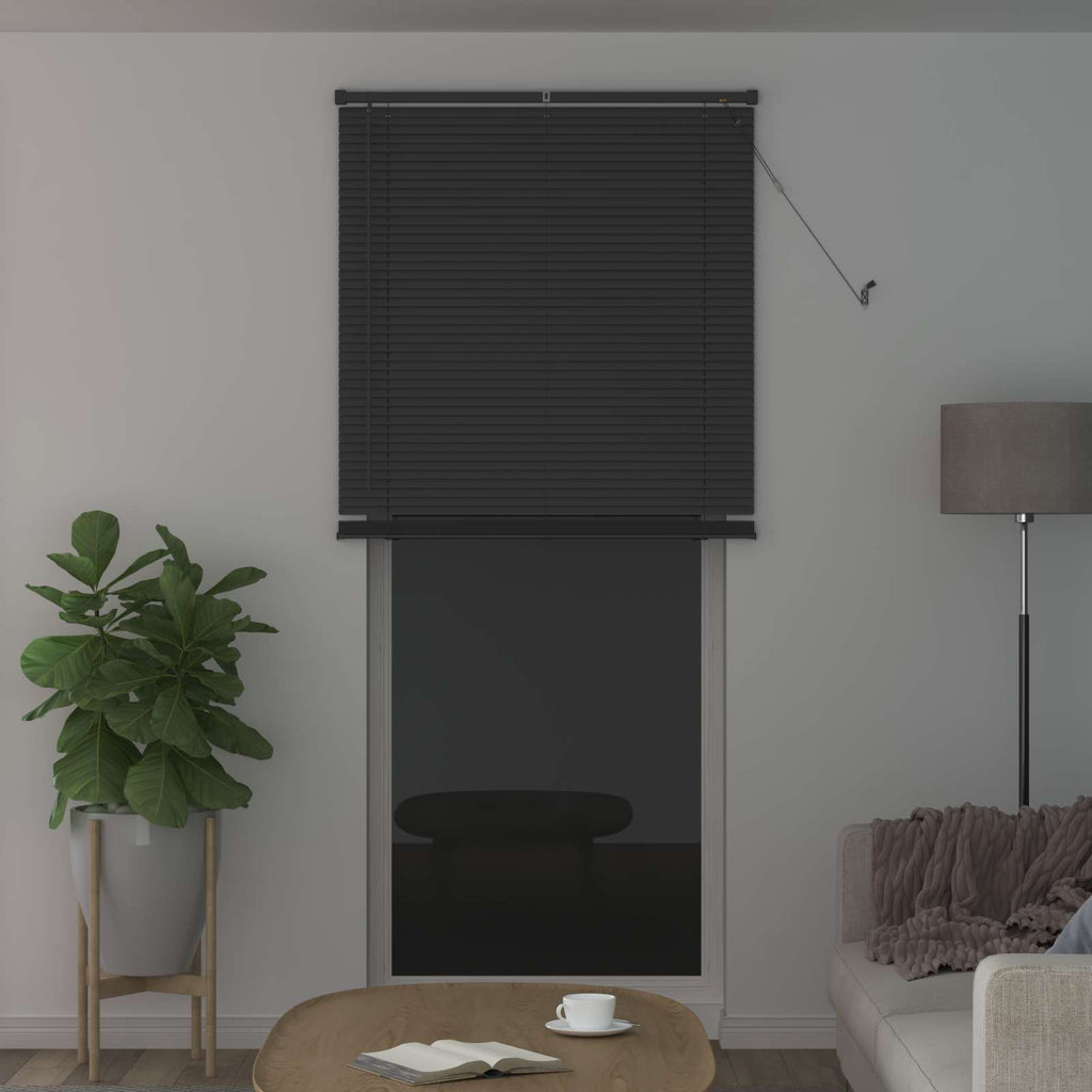 Jalousie Silber Grau 213 x 90 cm 25 mm PVC